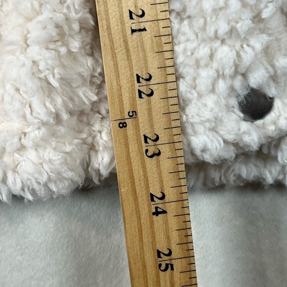 NWT Thread & Supply Nordstroms Medium Cream Sherpa Retro Pile Button Coat Jacket - Picture 13 of 14